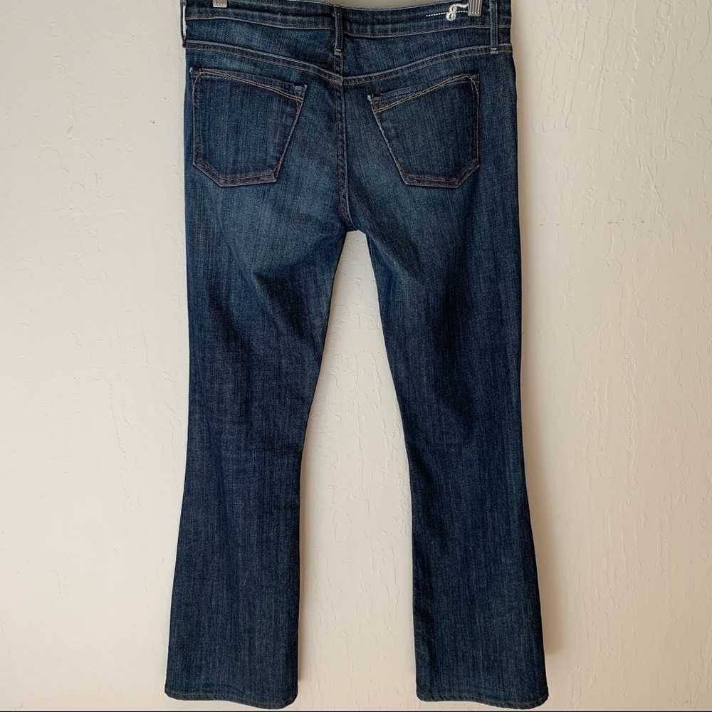 ERNEST SEWN Vintage Low-Rise Boot Cut Jeans Hefner 434 Size 29 - Picture 3 of 11